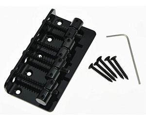 Dopro Black 4 String Electric Bass Guitar Bridge for Jazz J Bass Precision P Bass