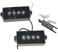 Dopro Black Alnico 5 Vintage Sound Precision Bass Pickups for 4 String P Bass Guitar