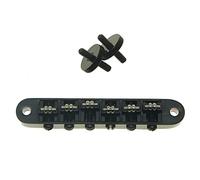 Dopro Black Guitar Roller Saddle Bridge Tune-O-Matic Bridge For USA Les Paul,SG,ES Dot,Gretsch Bigsby T-O-M with M4 Posts