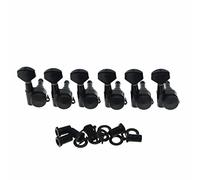Dopro Black Locking Guitar Tuners 6 Inline Tuning Keys Machine Heads Korea Made