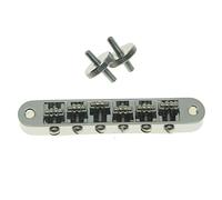 Dopro Chrom eGuitar Roller Saddle Bridge Tune-O-Matic Bridge For Gibson Les Paul,SG,ES Dot,Gretsch Bigsby T-O-M with M4 Posts