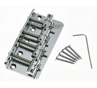 Dopro Chrome 4 String Electric Bass Guitar Bridge for Jazz J Bass Precision P Bass
