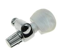 Dopro Chrome 5th Banjo Geared Tuner Tuning Keys Peg Machine Heads w/Pearl Button