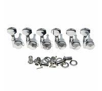 Dopro Chrome Locking Guitar Tuners 6 Inline Tuning Keys Machine Heads Korea Made