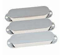 Dopro Chrome Plastic Sealed ST Strat Guitar Pickup Covers 3 Closed Single Coil Pickup Cover for Stratocaste