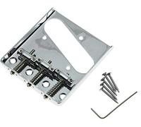 Dopro Chrome Vintage Tele Ashtray Style Guitar Bridge for Telecaster Guitar