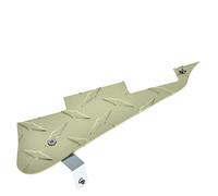 Dopro Diamond Plate LP Electric Guitar Pickguard Aluminum Anodized Scratch Plate with Chrome Bracket and Mounting Screws for Epiphone Les Paul Gold