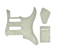 Dopro Electric Guitar Pickguard Kit Tremolo Cover Backplate Electronic Control Cavity Cover for Yamaha Pacifica PAC112V/PAC212V/PAC612V Series Guitars Aged Pearl
