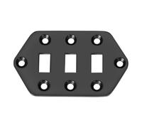 Dopro Electric Guitar Pickup Selector Switch Plate Control Cover Plate for Vintera/Classic Jaguar Guitar Black