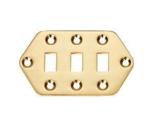 Dopro Electric Guitar Pickup Selector Switch Plate Control Cover Plate for Vintera/Classic Jaguar Guitar Gold