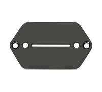 Dopro Electric Guitar Pickup Selector Switch Plate Control Cover Plate with Blade Slot for Contemporary/Marr Jaguar Black