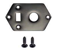 Dopro Electric Guitar Pickup Selector Switch Plate Control Cover Plate with Toggle Pickup Switch Hole for Kurt Cobain Jaguar Black