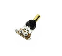 Dopro Guitar 3 Way Short-Frame Toggle Switch Pickup Selector Black Switch with Gold Metal Tip (not Plastic Tip) for Les Paul Electric Guitars