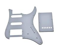 Dopro Guitar HSS Pickguard and Tremolo Trem Cover Back Plate fits Yamaha PACIFICA Guitar White 3Ply