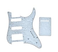 Dopro Guitar HSS Pickguard and Tremolo Trem Cover Back Plate fits Yamaha PACIFICA Guitar White Pearl