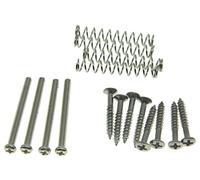 Dopro Imperial/USA Thread Humbucker Pickup Ring Humbucker Pickup Height Screws Pickup Surround Frame Mounting Screws Springs for/EMG/Seymour Duncan/Dimarzio Nickel