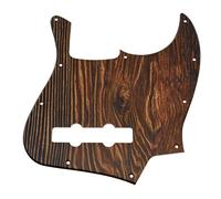 Dopro Jazz Bass 3D Printed Plastic Pickguard fits USA/Mexican 4 String Fender Jazz Bass Wood Pattern