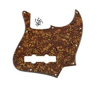 Dopro Jazz Bass J Bass Pickguard for USA/Mexican 4 String FD Jazz Bass Tiger Stripe