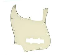 Dopro Lefty 4 String Jazz J Bass Pickguard Left Handed Scrach Plate Cream 3 Ply