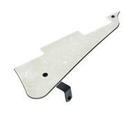 Dopro LP Guitar Pickguard and LP Stainless Steel Bracket with Black Steel Mounting Screws for USA Les Paul Aged Pearl