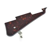 Dopro LP Guitar Pickguard and LP Stainless Steel Bracket with Nickel Steel Mounting Screws for USA Les Paul Red Tortoise