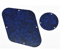 Dopro LP Rear Control Plate Switch Plate Cavity Cover For USA Les Paul Blue Pearl