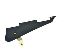 Dopro Metal Aluminum Anodized LP Electric Guitar Pickguard Scratch Plate with Gold Bracket Fits for Epiphone Les Paul Black