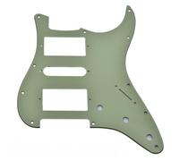 Dopro Modern Style Standard HSH Pickguard Humbucking/Single/Humbucking for American Strat Humbucker with Square Corner Mint Green