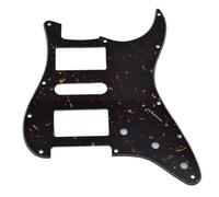 Dopro Modern Style Standard HSH Pickguard Humbucking/Single/Humbucking for American Strat Humbucker with Square Corner Dark Tortoise
