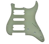 Dopro Modern Style Standard HSH Pickguard Humbucking/Single/Humbucking for American Strat Humbucker No screw holes Mint Green