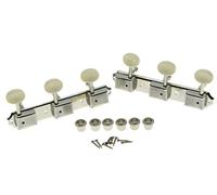 Dopro Nickel w/ Aged White 3 per side 3x3 on a Plate Vintage Guitar Tuning Keys for Epiphone LP JR