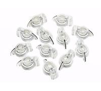 Dopro Pack of 12 Flat Top Guitar Chicken Head Knob AMP Effect pointer Knob Clear