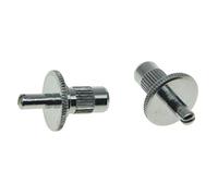 Dopro Pack of 2 Nashville Style Guitar Tune-o-matic Bridge Posts Guitar Bridge Studs Bridge Post with Anchors for USA Les Paul Chrome