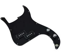 Dopro Pre-wired Loaded P Bass Pickguard for FD Precision Bass Guitar Black 3 Ply