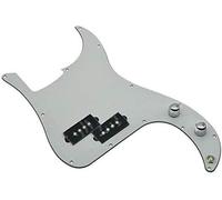Dopro Pre-wired Loaded P Bass Pickguard for FD Precision Bass Guitar White 3 Ply