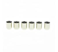 Dopro Push Fit 8mm Flush Mount String Ferrules No Lip String Through Body String Ferrules Fits Tele/Telecaster Nickel