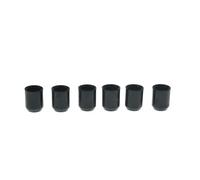 Dopro Push Fit 8mm Flush Mount String Ferrules No Lip String Through Body String Ferrules Fits Tele/Telecaster Black