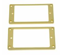 Dopro Set of 2 Plastic Humbucker Pickup Ring Pickup Mounting Frame Flat Bottom 35 for Neck and 79 for Bridge Pickup Cream
