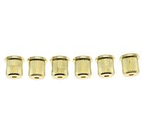 Dopro Set of 6 Gold Guitar String Through Body 5/16" String Ferrules for American Standard Telecaster