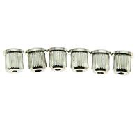 Dopro Set of 6 Nickel Guitar String Through Body 5/16" String Ferrules for American Standard Telecaster