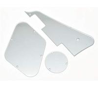 Dopro Silver Mirror LP Pickguard & Rear Plate Switch Plate Cavity Covers for USA Les Paul