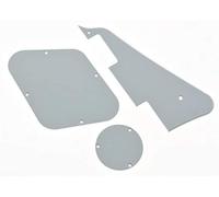 Dopro Solid White 1 Ply LP Pickguard & Rear Plate Switch Plate Cavity Covers for Epiphone Les Paul