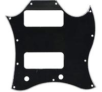 Dopro Standard SG Special Full Face Guitar Pickguard with P90 Pickup Hole Black 3 Ply