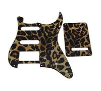 Dopro Strat HSS Guitar 3D Printed plastic pickguard ST Back Plate Tremolo Cover for USA/Mexican FD Strat Leopard Stripe