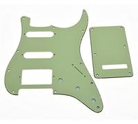 Dopro Strat HSS Guitar Pickguard ST Back Plate Tremolo Cover for USA/Mexican FD Mint Green 3 Ply