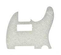 Dopro Tele Guitar Pickguard Scratch Plate with Mini Humbucker Pickup Hole fits USA/Mexican Fender Telecaster Aged Pearl