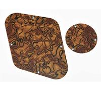 Dopro Tiger Stripe LP Rear Control Plate Switch Plate Cavity Cover For Epiphone Les Paul