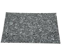 Dopro Uncut 11"x17" DIY Blank Guitar Bass Pickguard Material Sheet Scratch Plate Material Sheet 29x43cm Black/White Shell (Cut Your Own Pickguard)