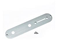 Dopro USA Specs 32mm Width Aluminum Anodized Tele Style Control Plate with 3/8"(9.5mm) Pot Holes for American/Mexican Telecaster Silver