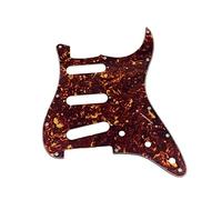 Dopro Vintage Tortoise 11 Hole Strat Style Guitar Pickguard Bridge Reversed for FD Jimi Hendrix Stratocaster
